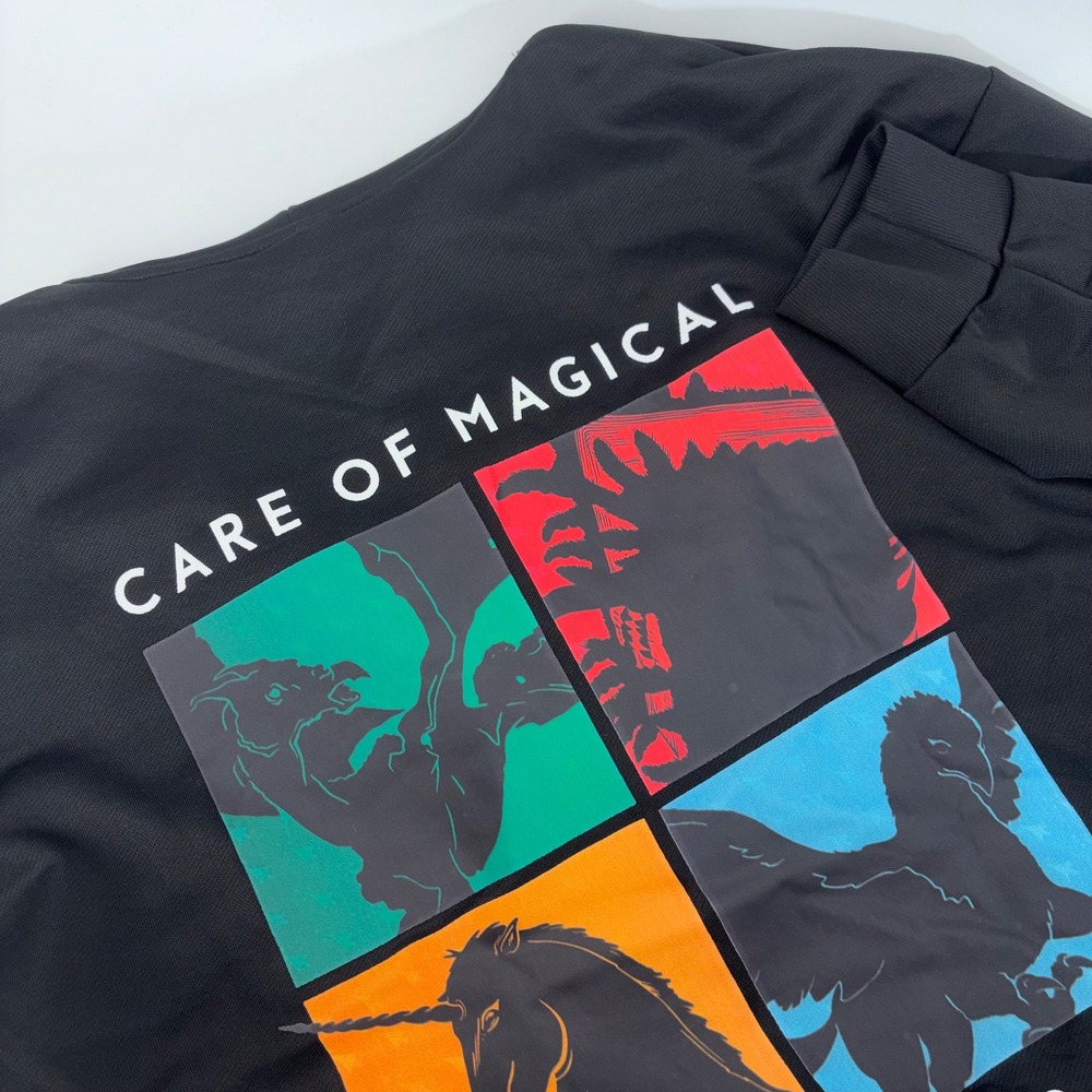 Harry Potter Wizarding World Care of Magical Creatures Black Hoodie Large